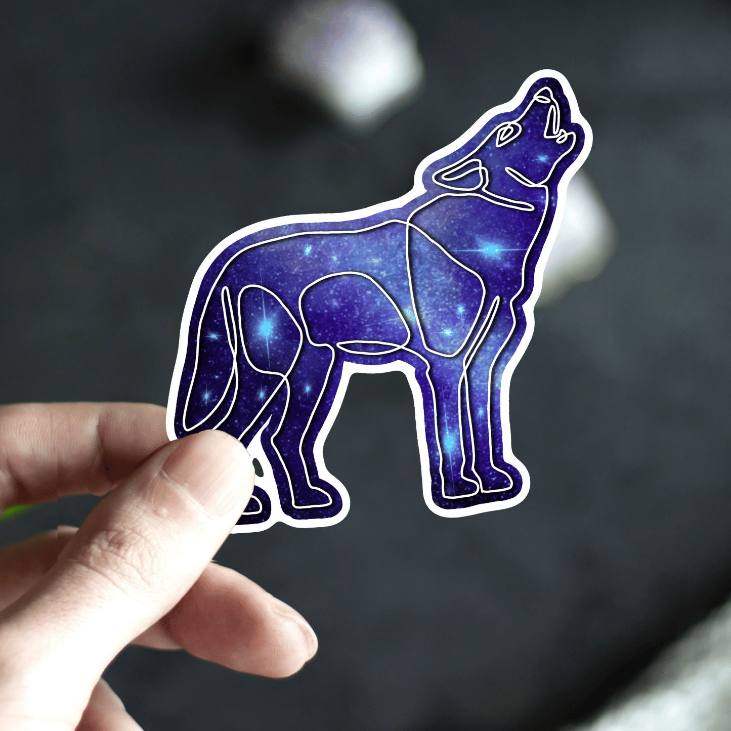 Galaxy Wolf Sticker