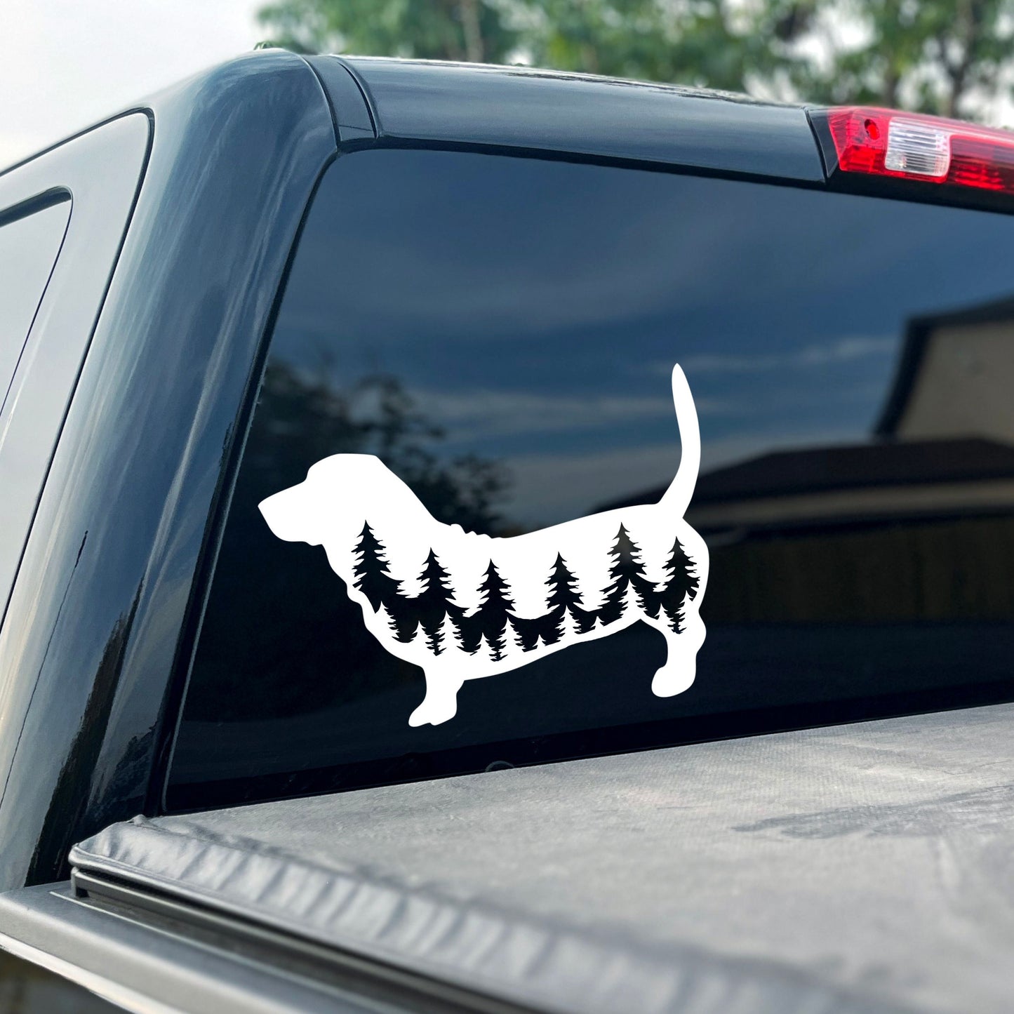 Basset Hound Dog Vinyl Decal