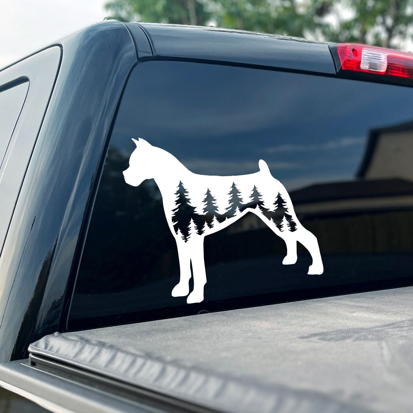 Boxer Dog Vinyl Decal