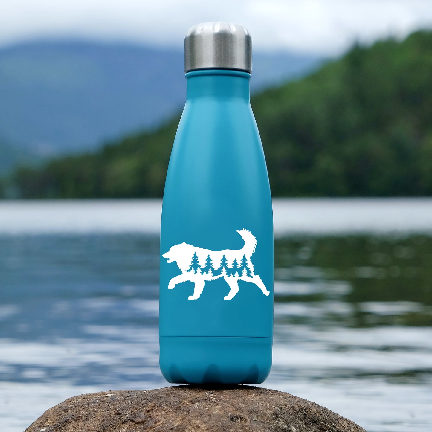 Running Great Pyrenees Dog Vinyl Decal