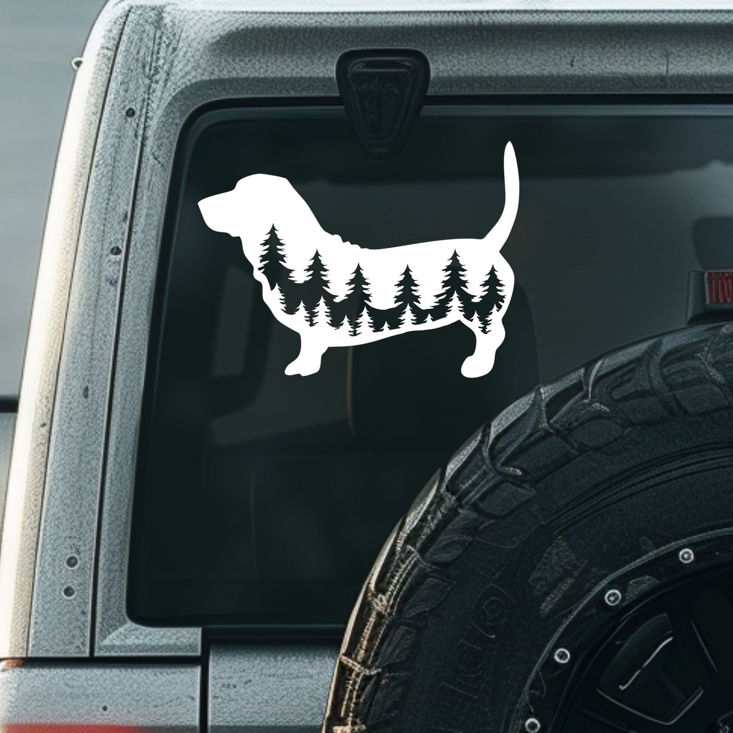 Basset Hound Dog Vinyl Decal