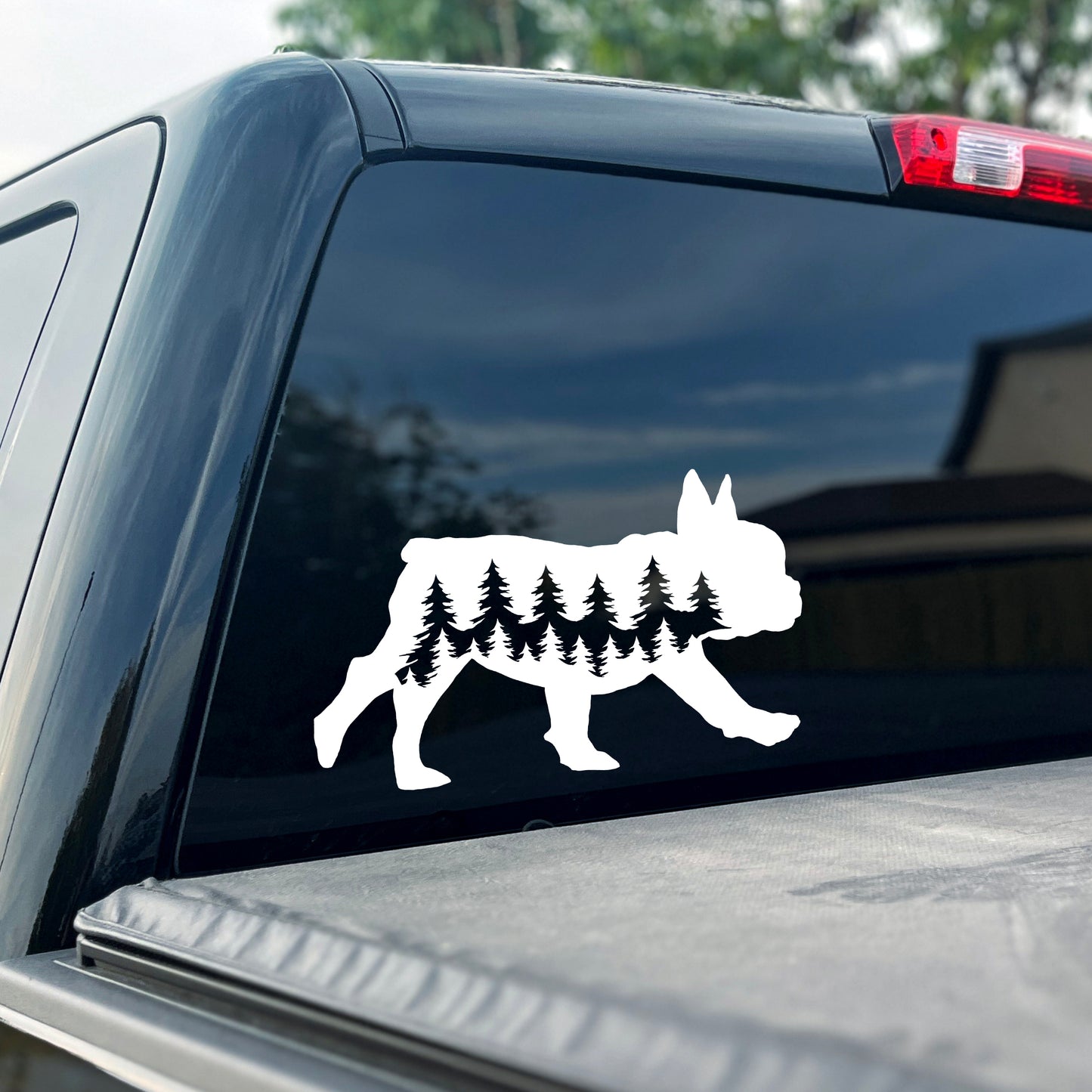 Running French Bulldog Dog Vinyl Decal