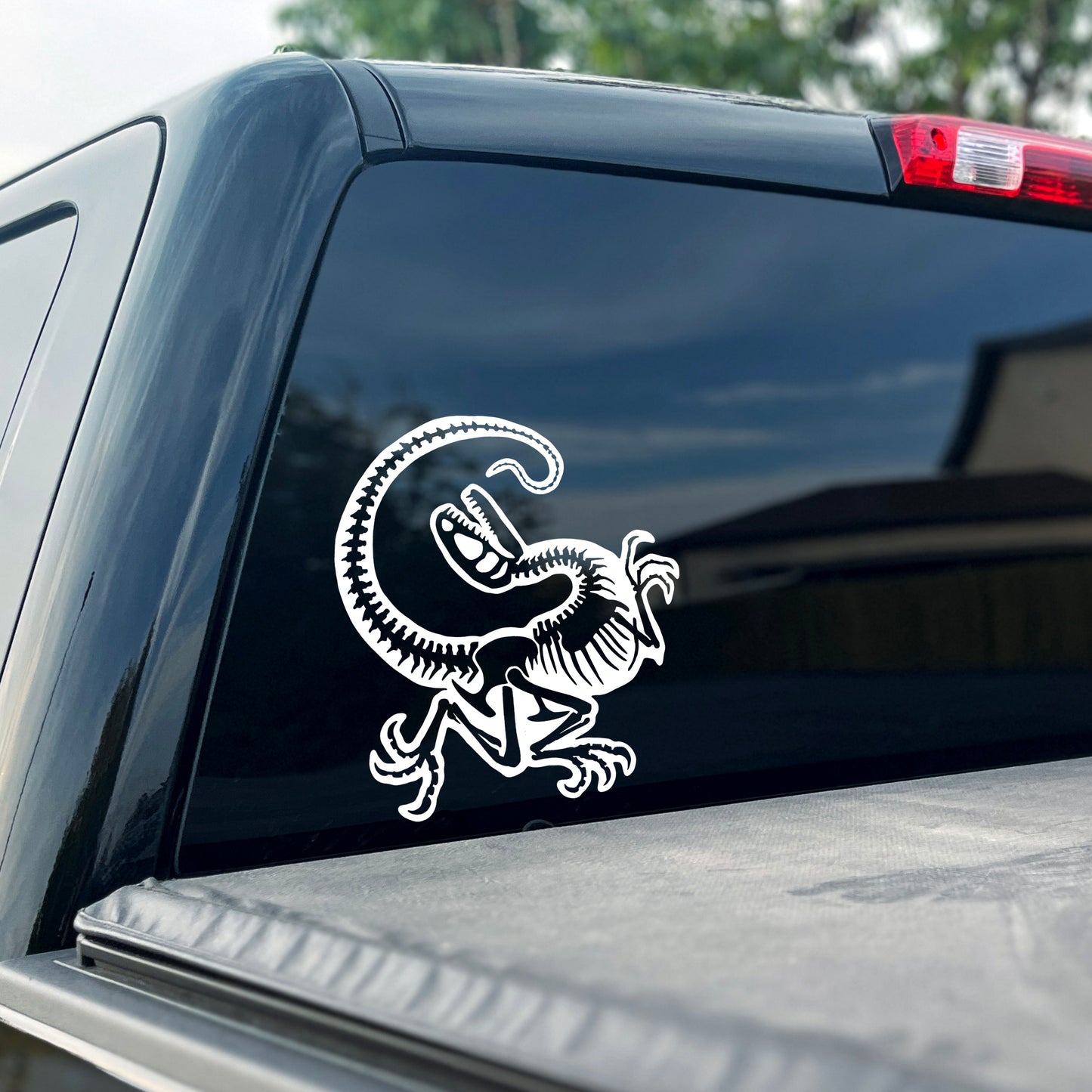 Raptor Skeleton Vinyl Decal