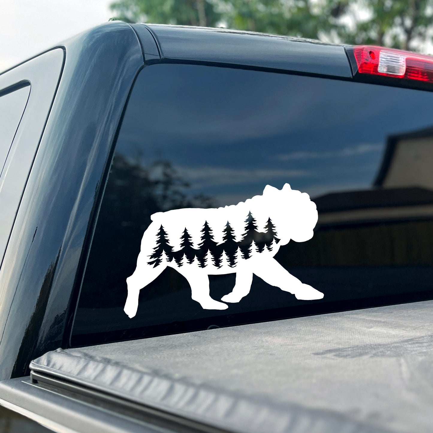 Running Bulldog Dog Vinyl Decal