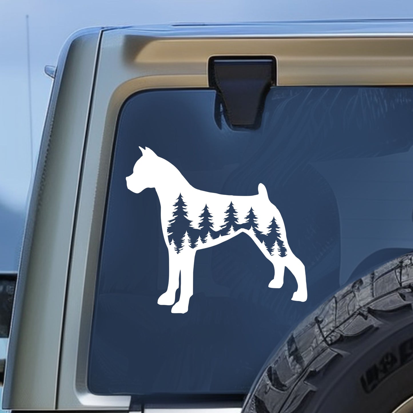 Boxer Dog Vinyl Decal