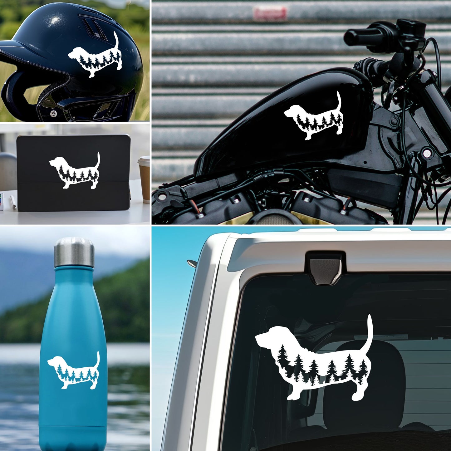 Basset Hound Dog Vinyl Decal