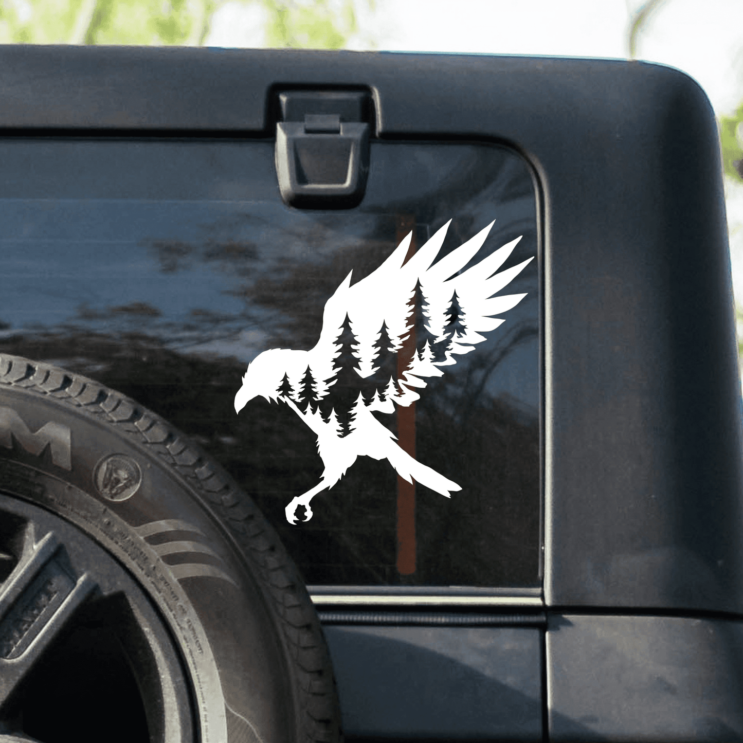 Flying Raven Vinyl Decal