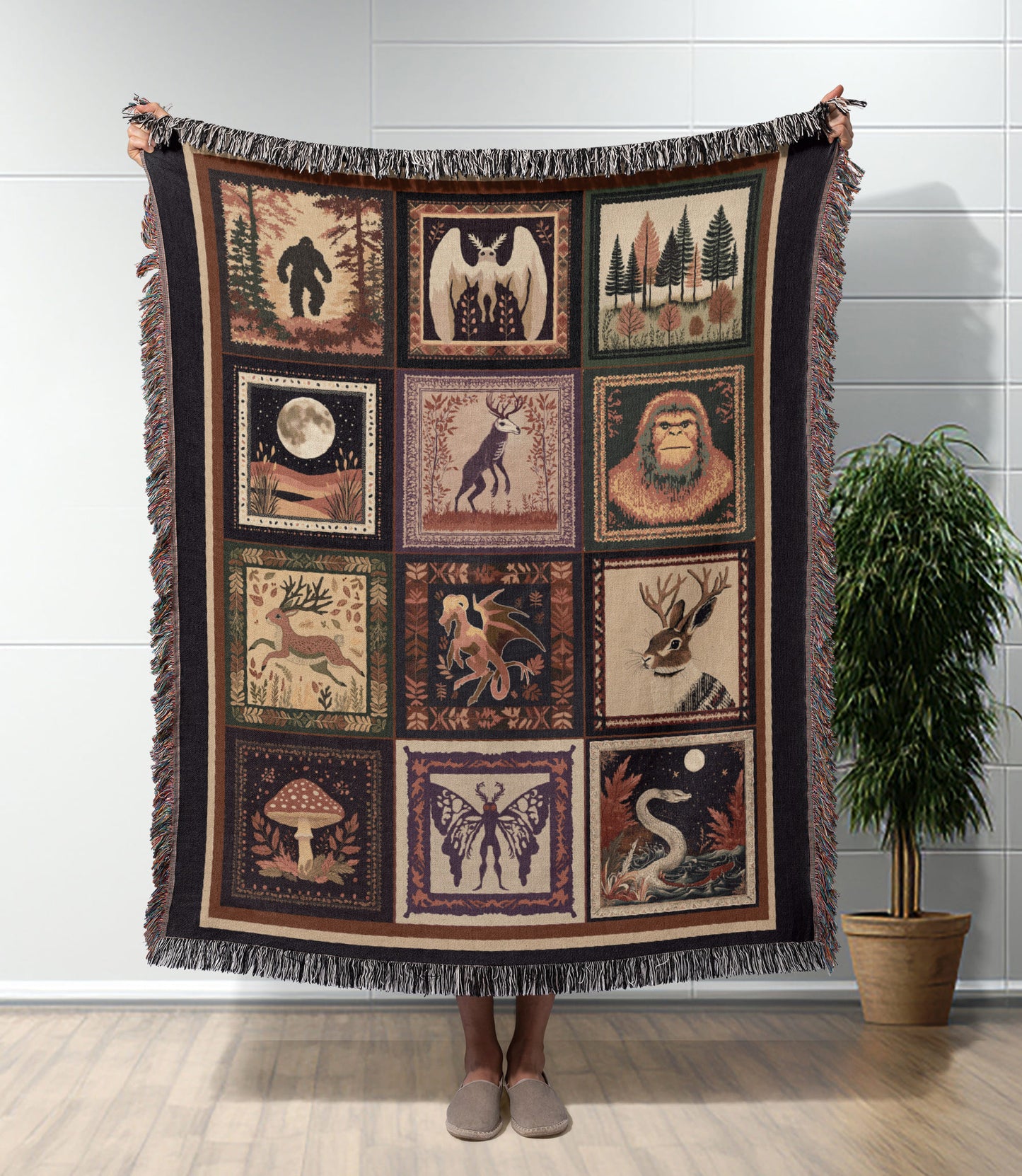 Cryptid Woven Blanket