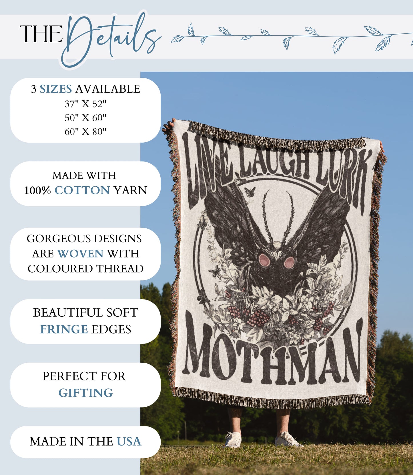 Mothman Woven Blanket