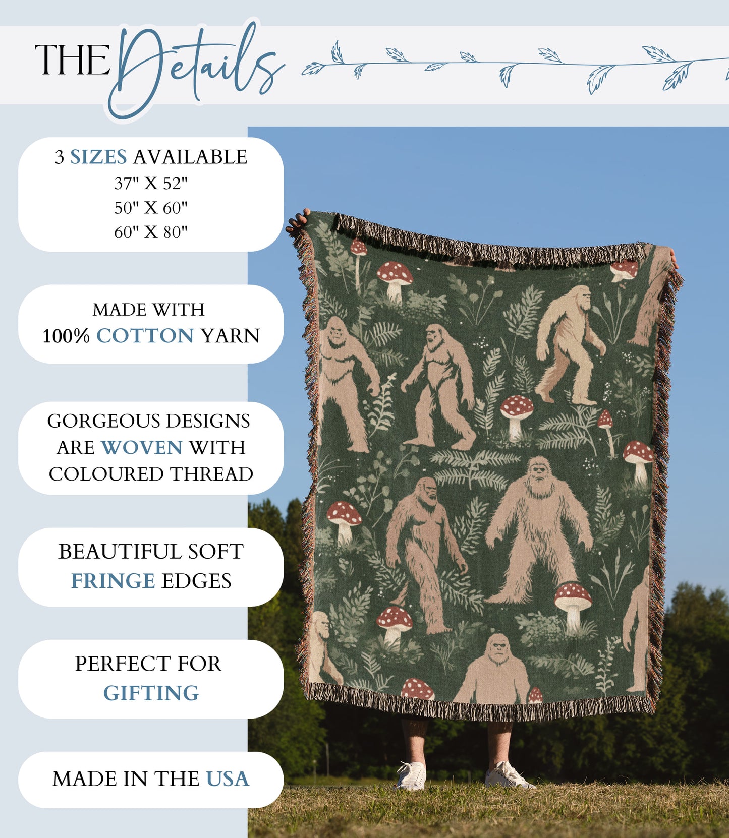 Bigfoot Woven Blanket