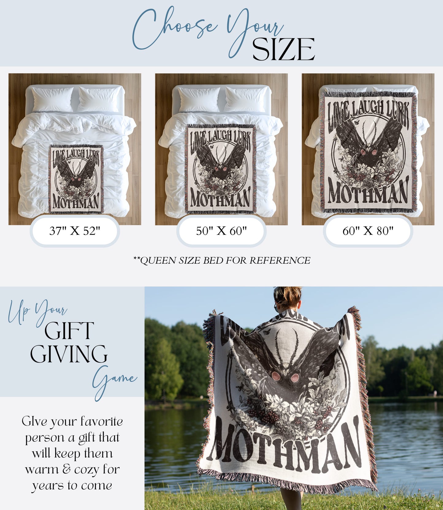 Mothman Woven Blanket