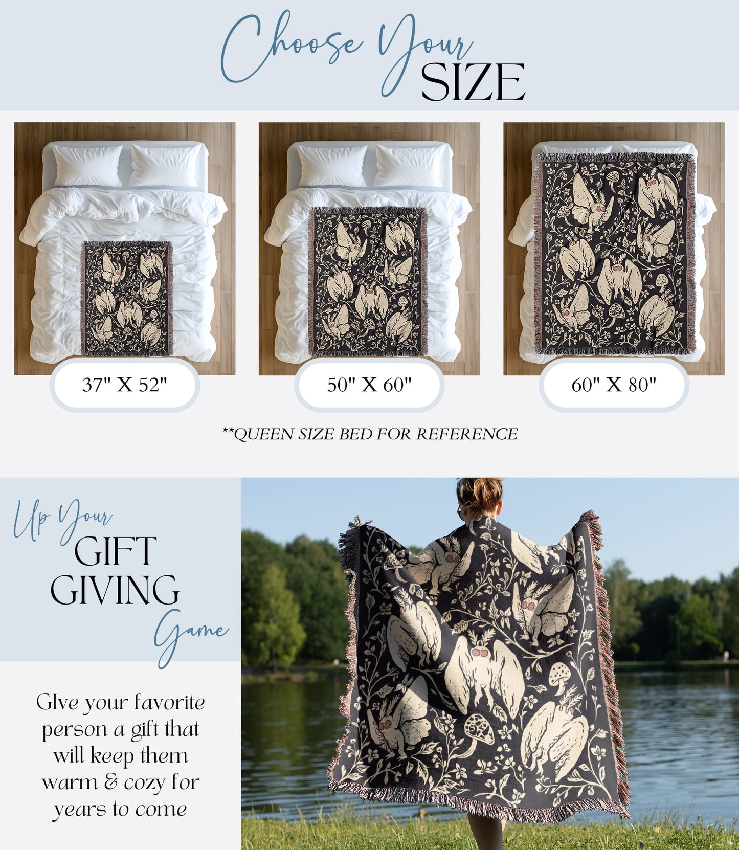 Mothman Woven Blanket