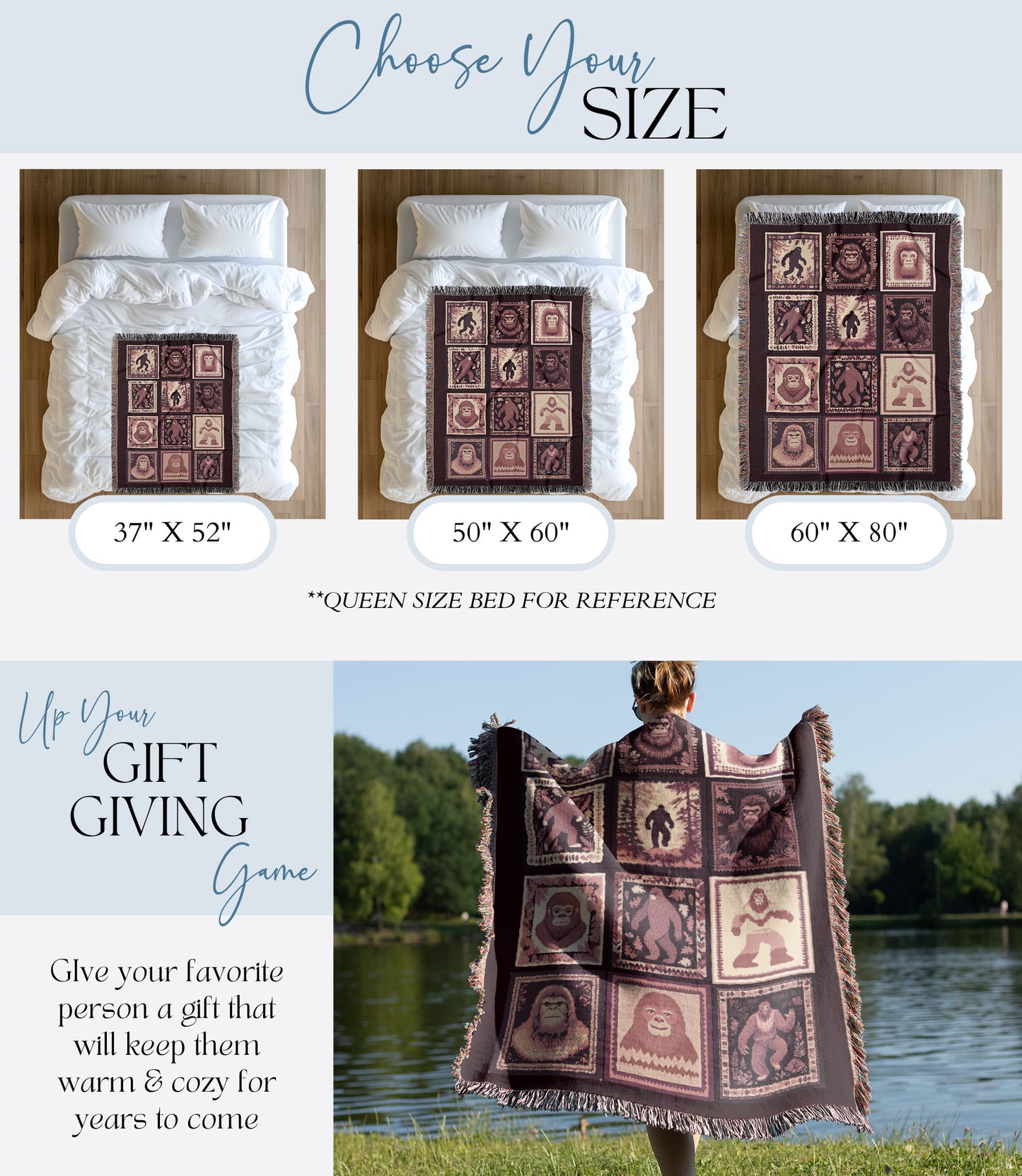 Bigfoot Woven Blanket