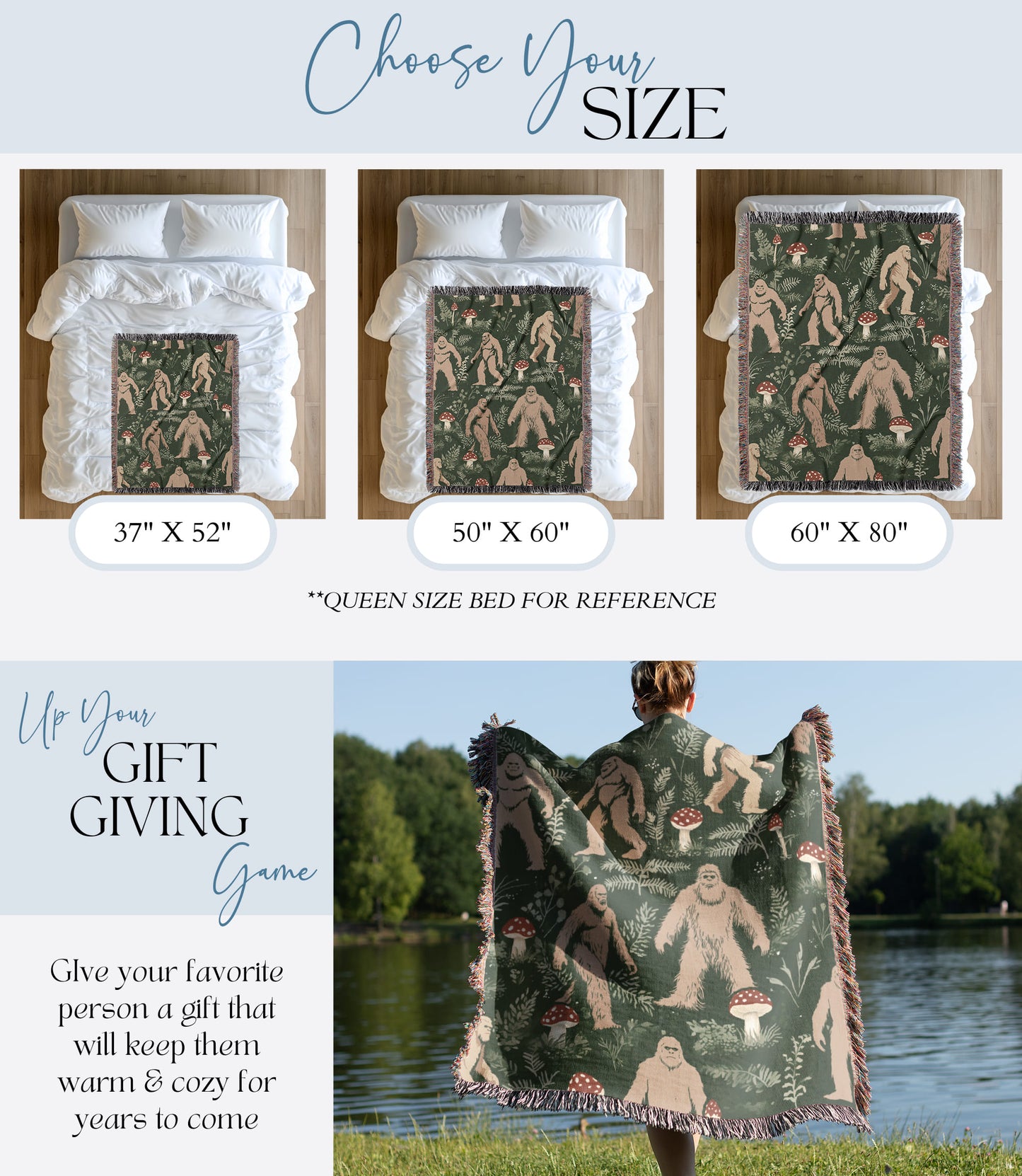 Bigfoot Woven Blanket