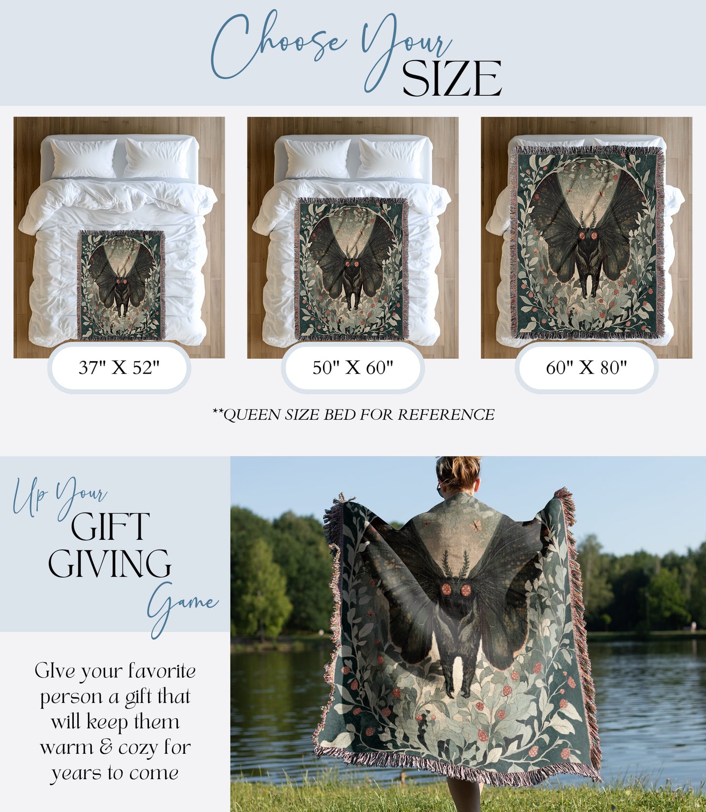 Mothman Woven Blanket