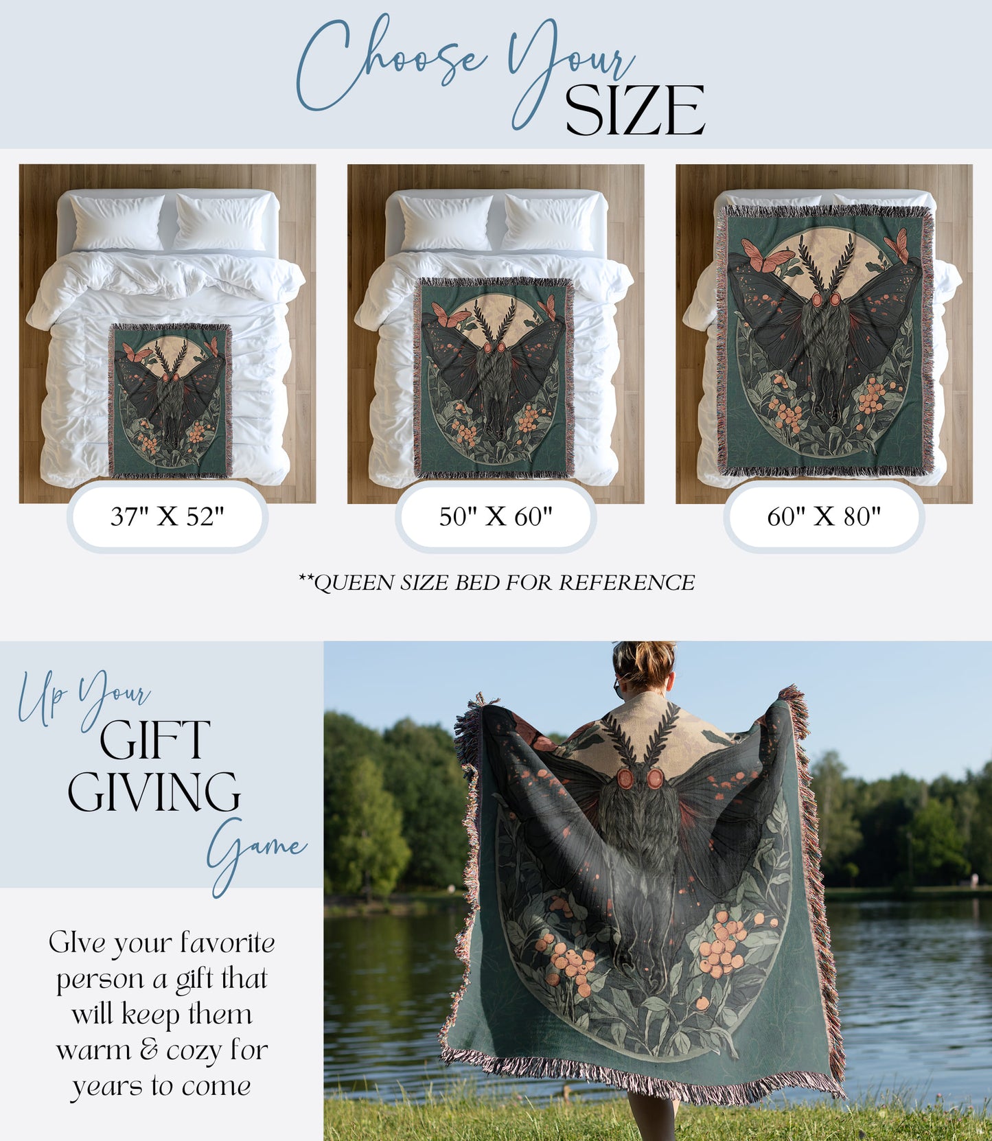 Mothman Woven Blanket