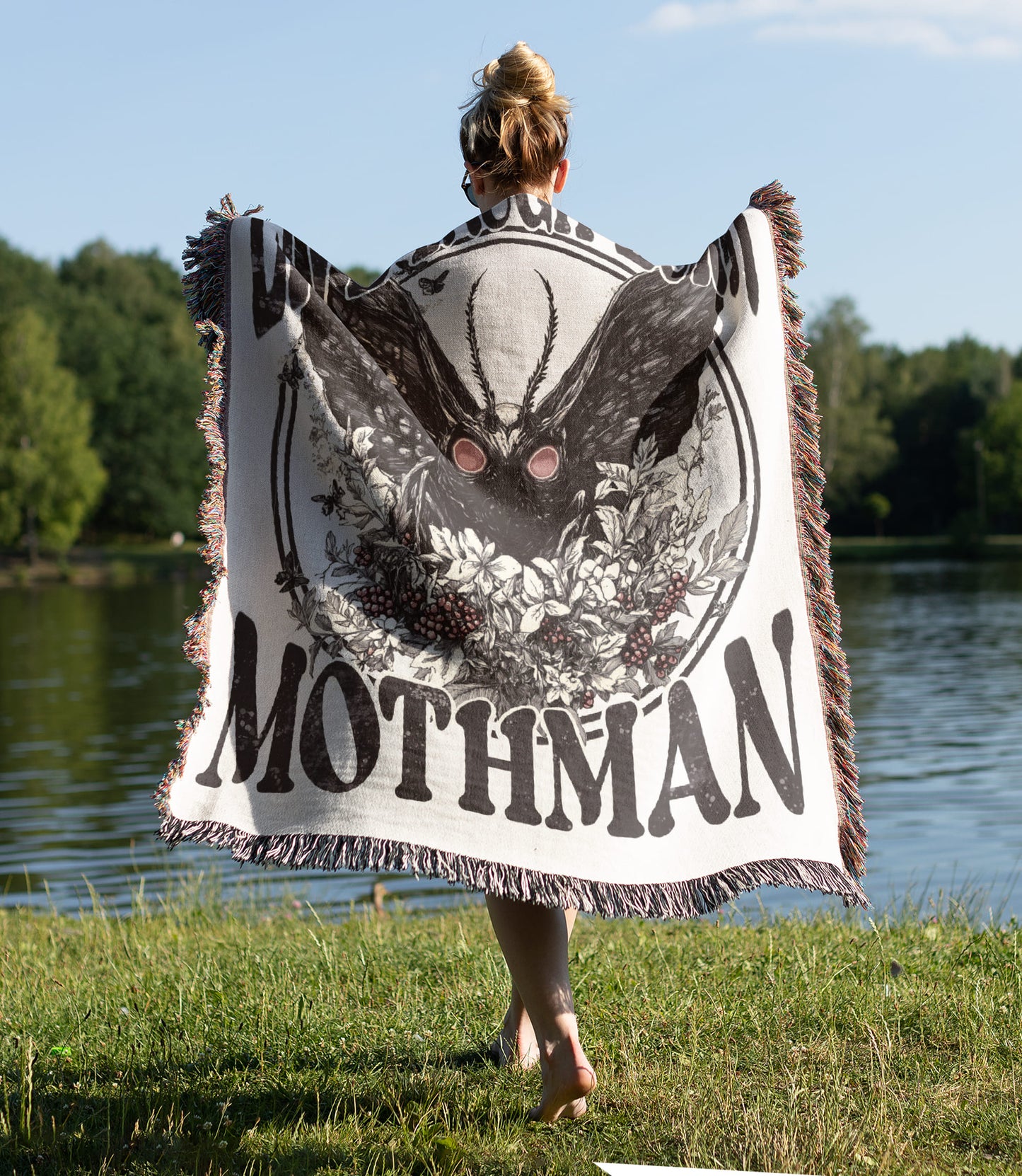 Mothman Woven Blanket