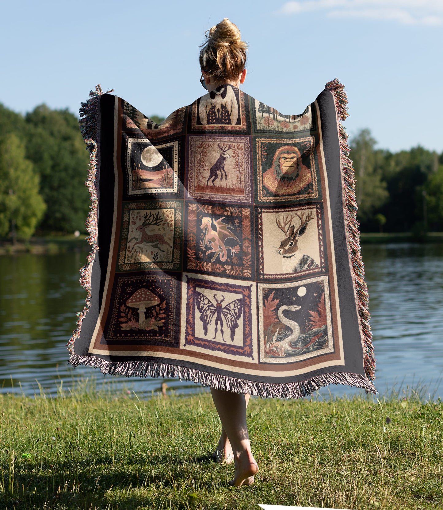 Cryptid Woven Blanket