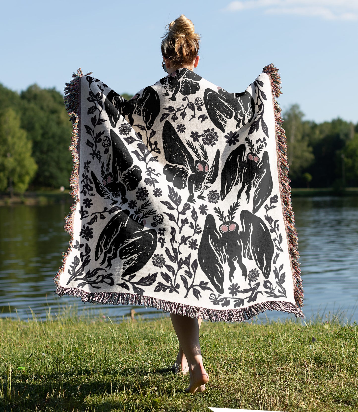 Mothman Woven Blanket