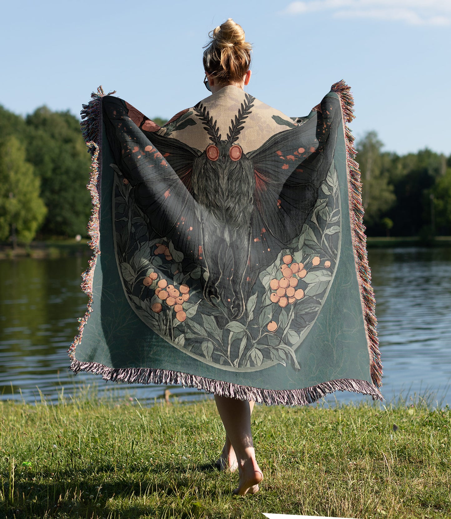 Mothman Woven Blanket
