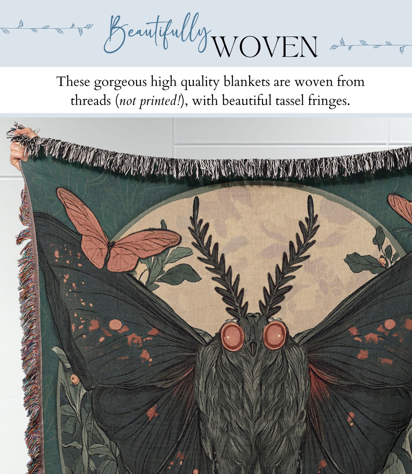 Mothman Woven Blanket