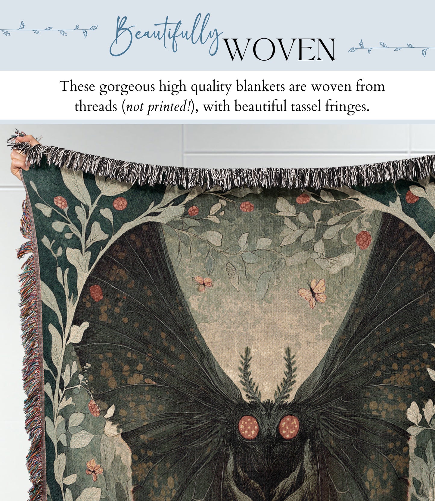 Mothman Woven Blanket