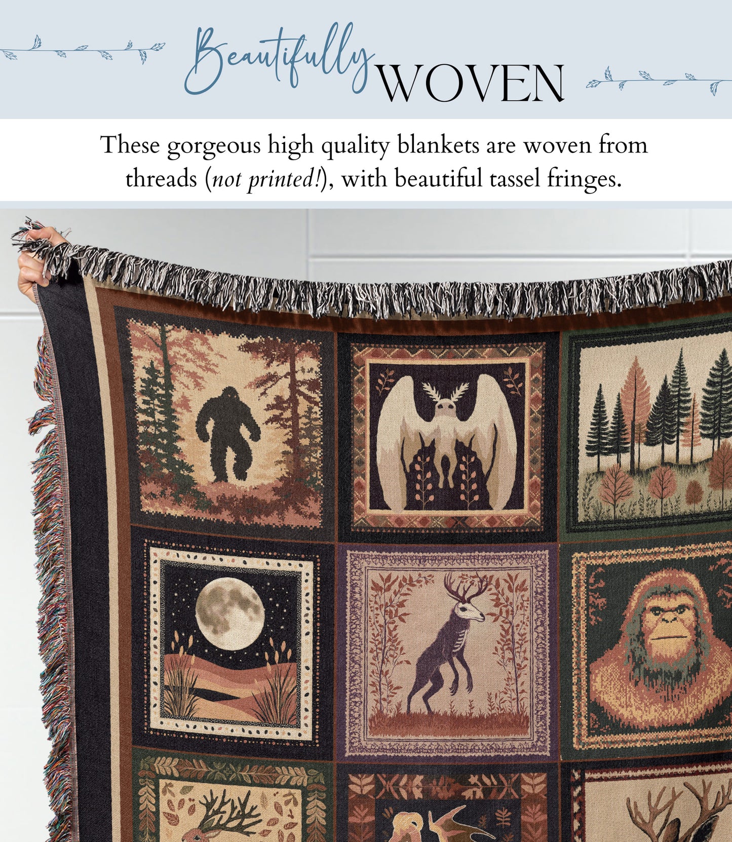 Cryptid Woven Blanket