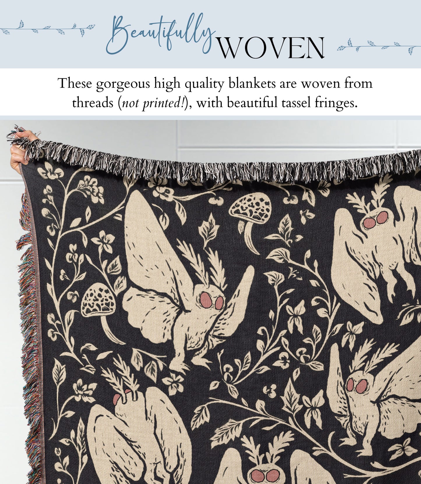 Mothman Woven Blanket