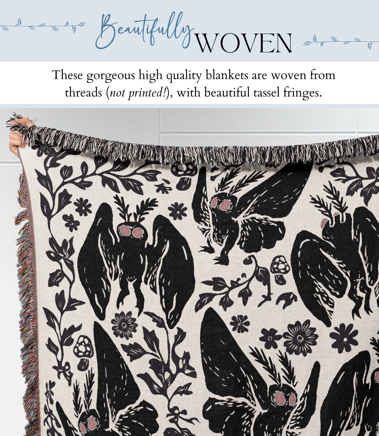 Mothman Woven Blanket