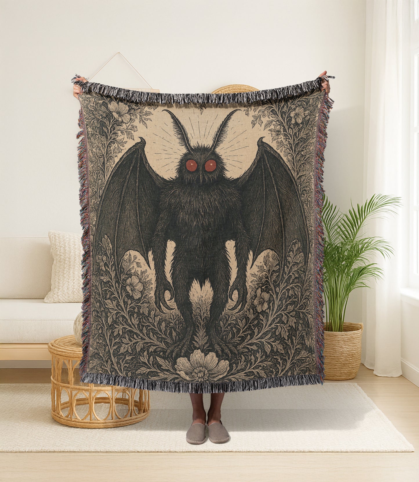 Mothman Woven Blanket