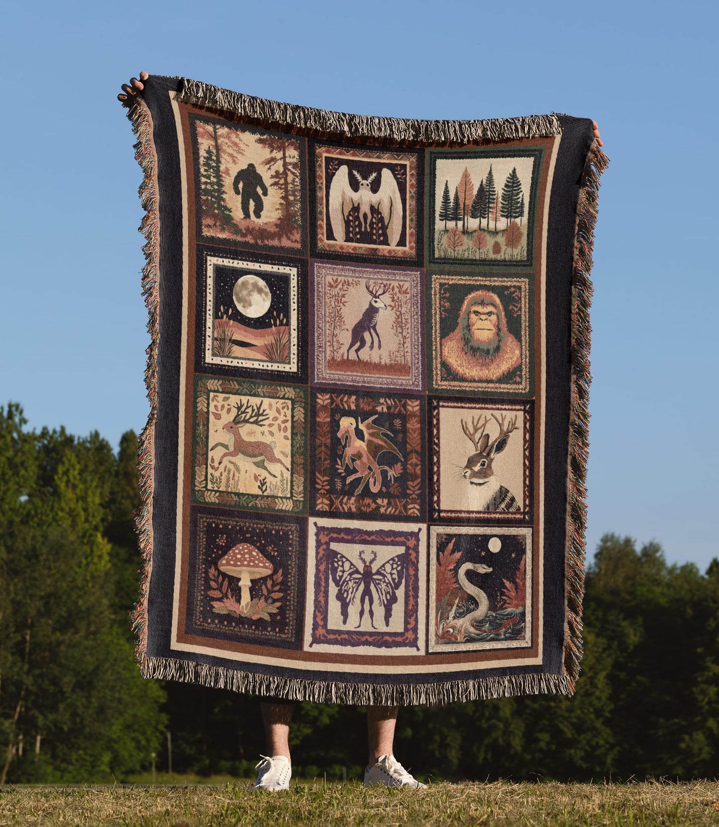 Cryptid Woven Blanket