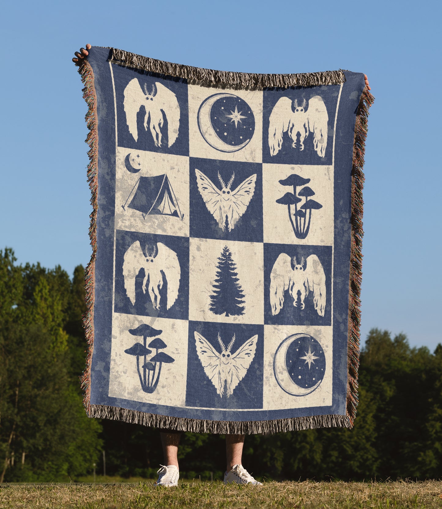 Mothman Woven Blanket