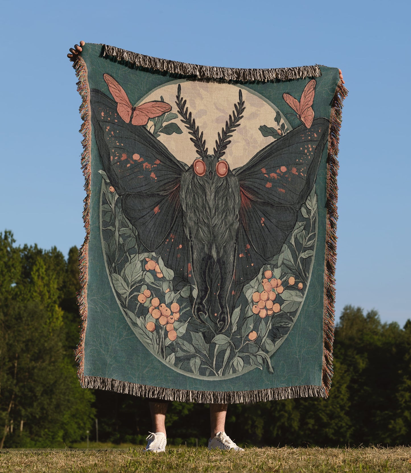 Mothman Woven Blanket
