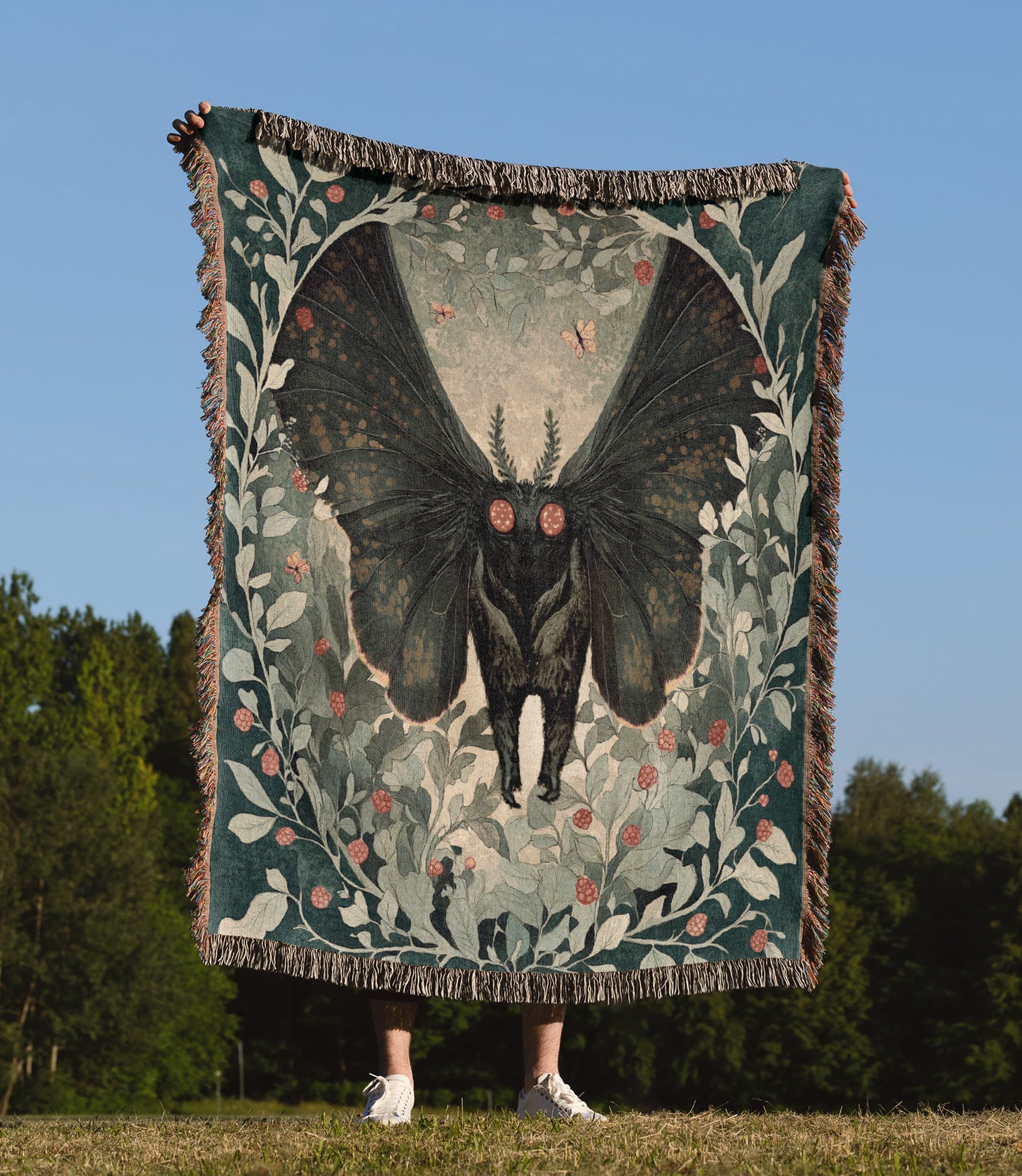 Mothman Woven Blanket