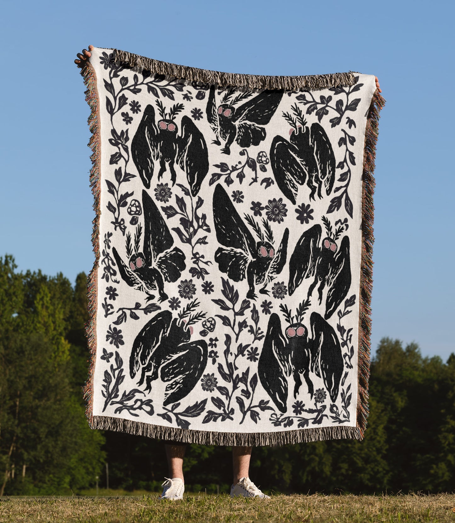 Mothman Woven Blanket