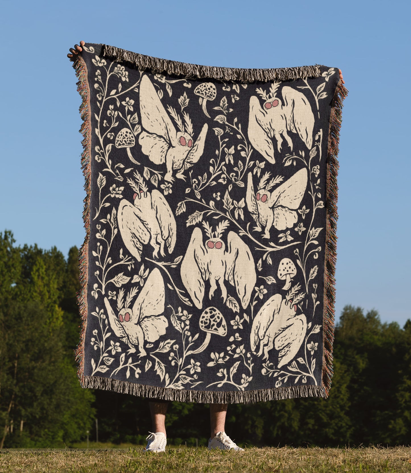 Mothman Woven Blanket