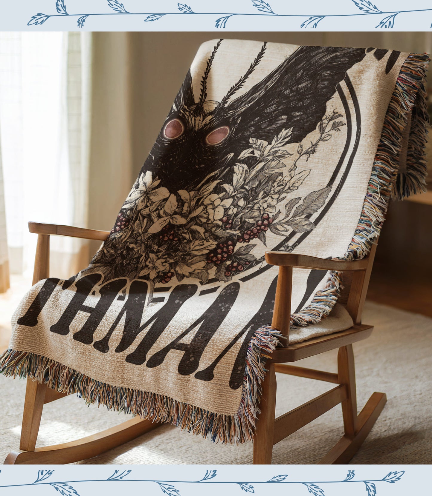 Mothman Woven Blanket