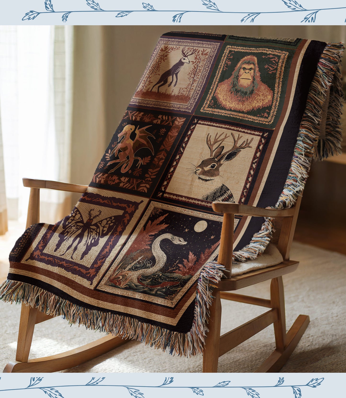 Cryptid Woven Blanket