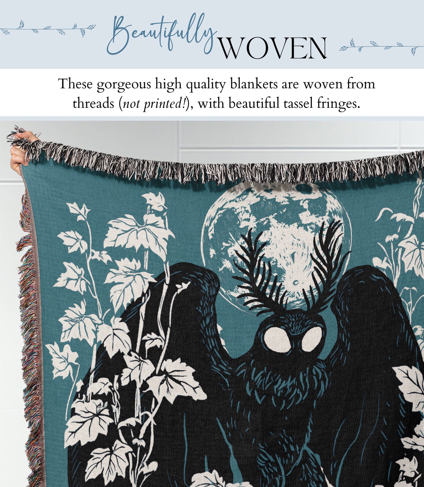 Mothman Woven Blanket