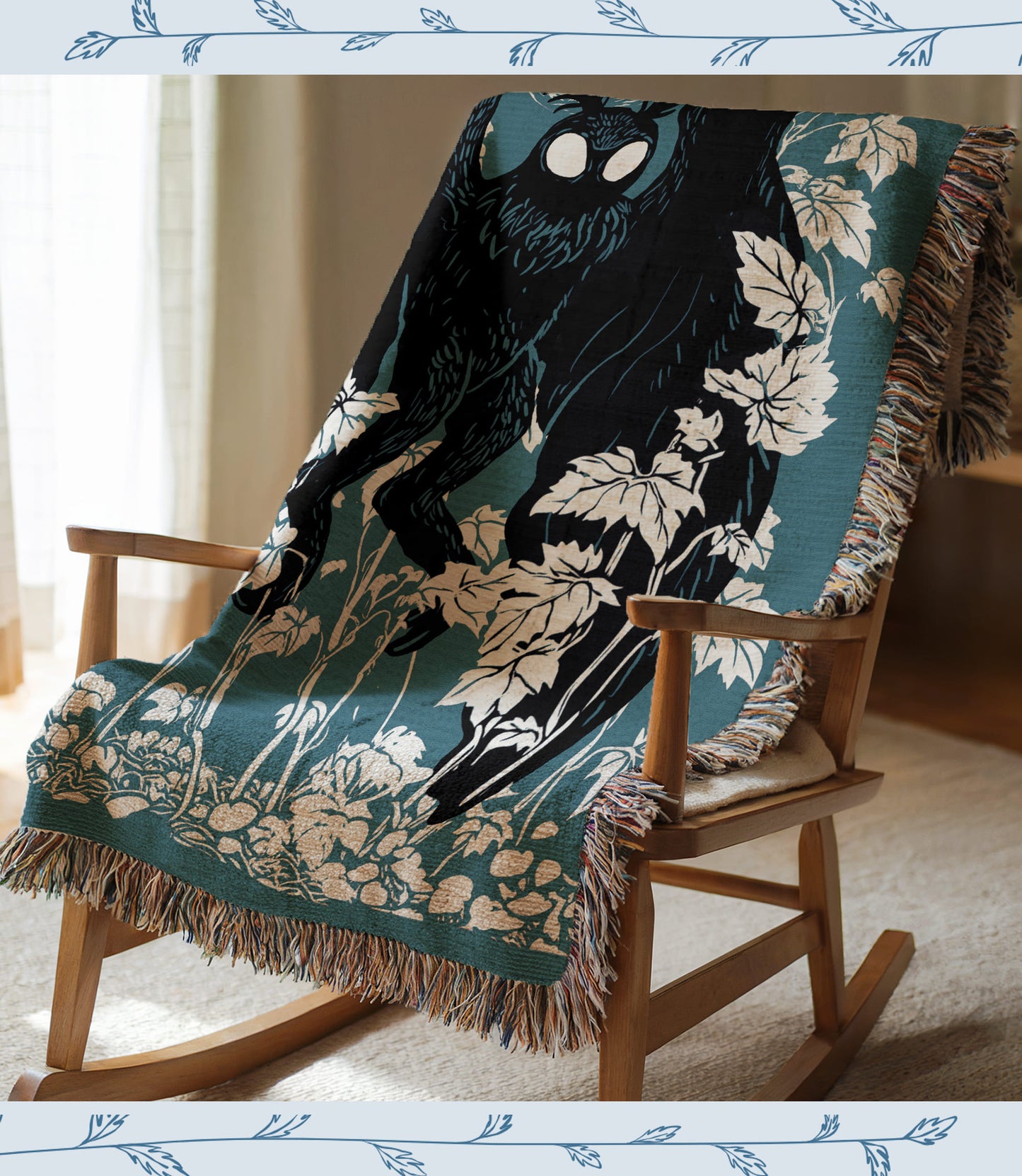 Mothman Woven Blanket