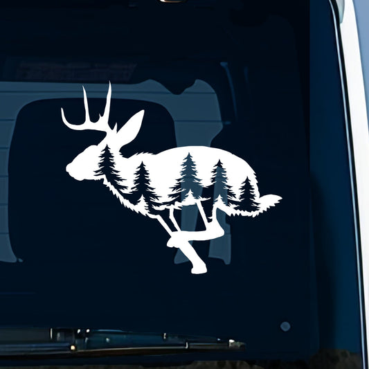 Jackalope Cryptid Vinyl Decal