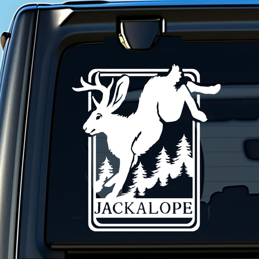 Jackalope Cryptid Vinyl Decal