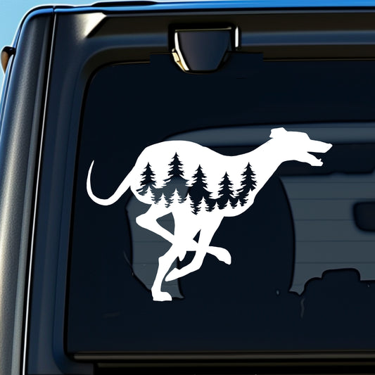 Running Greyhound Dog Vinyl Decal