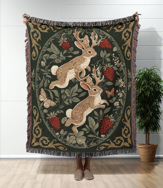 Jackalope Woven Blanket