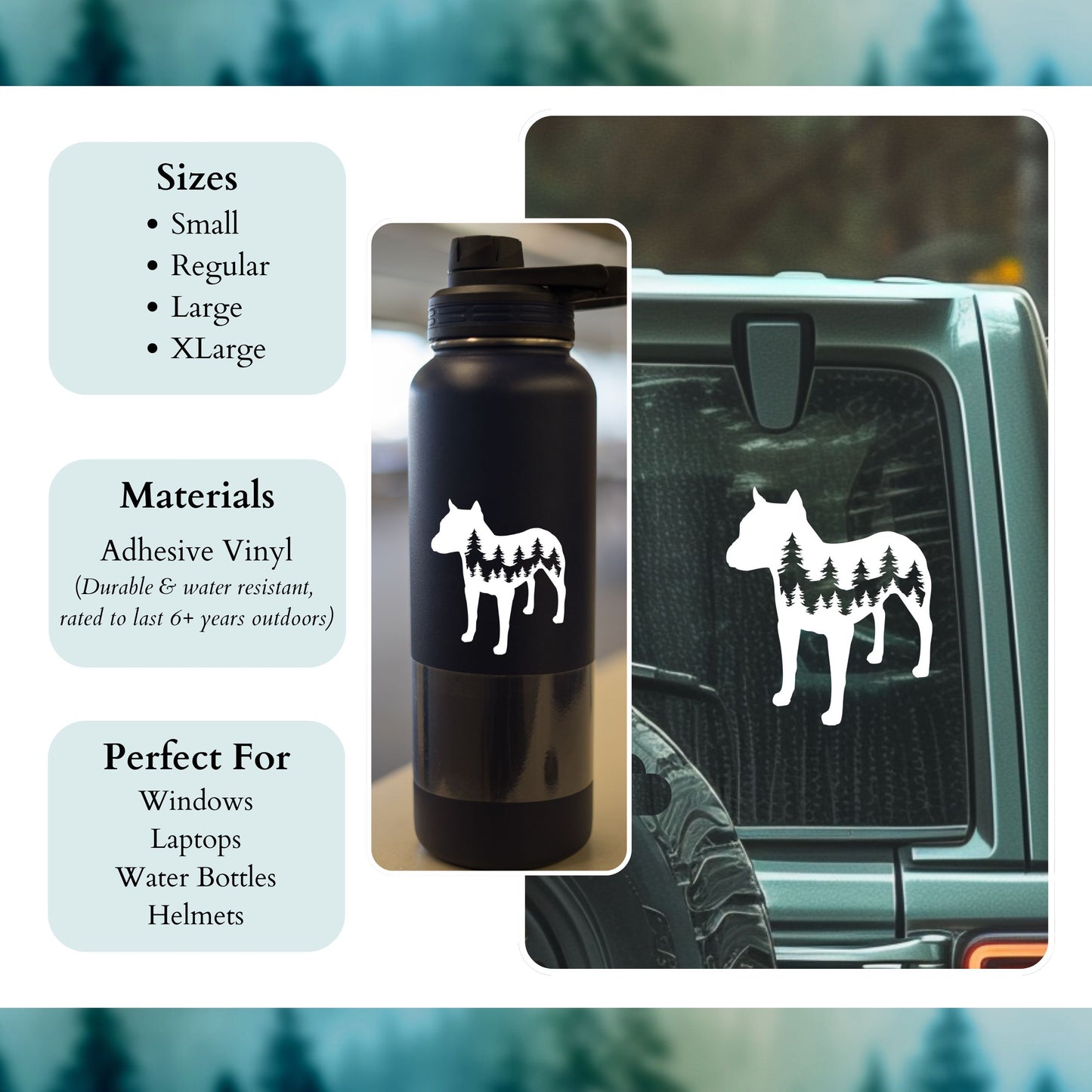 Pitbull Dog Vinyl Decal