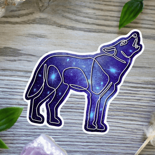 Galaxy Wolf Sticker