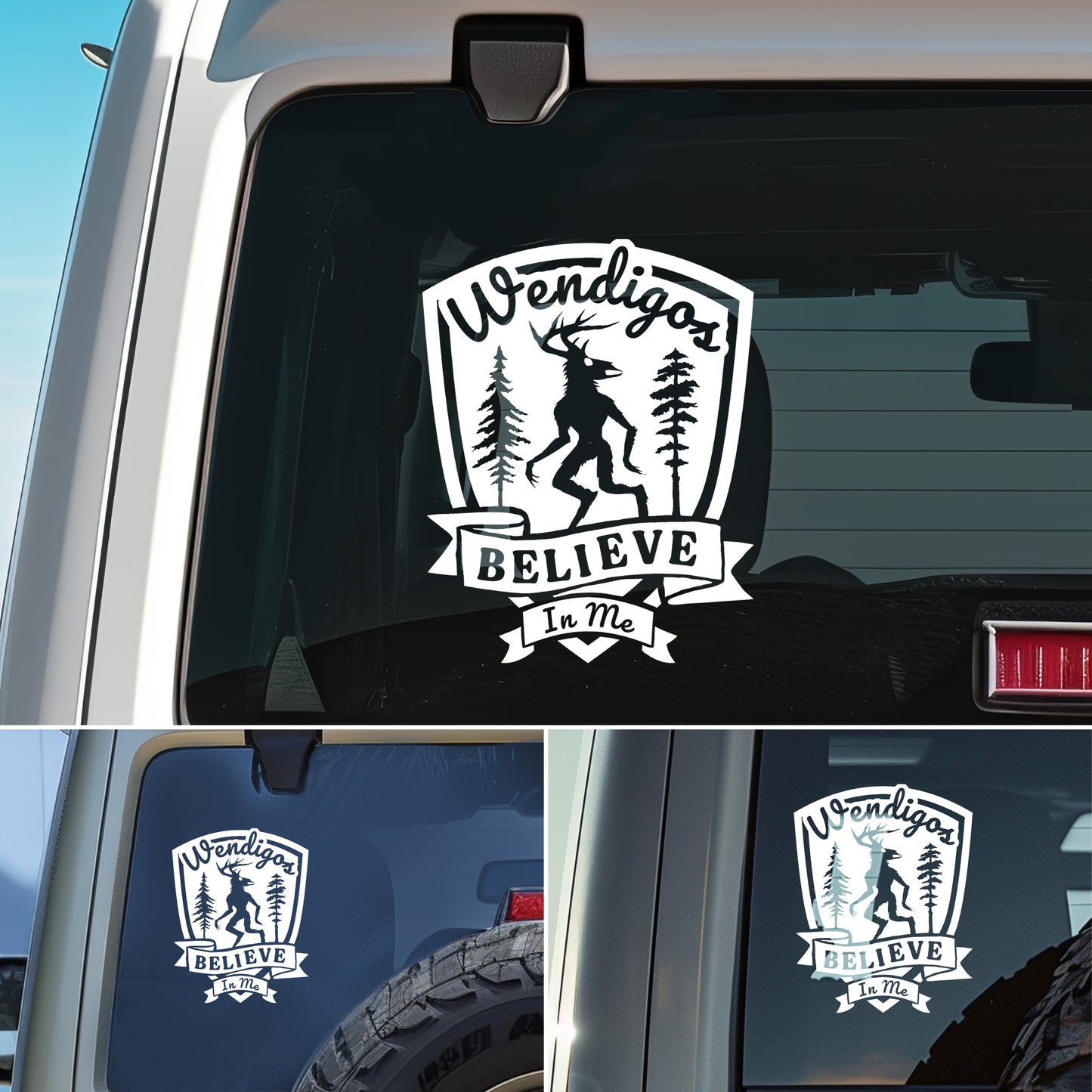 Wendigo Cryptid Vinyl Decal