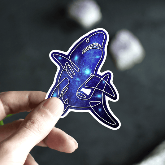 Galaxy Shark Sticker