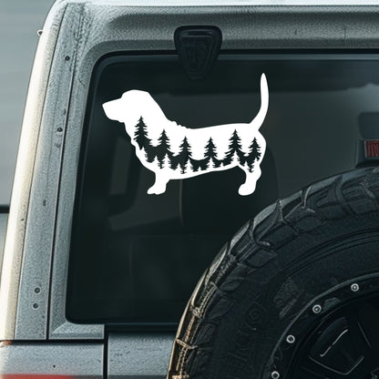 Basset Hound Dog Vinyl Decal