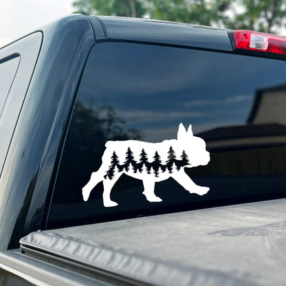 Running French Bulldog Dog Vinyl Decal